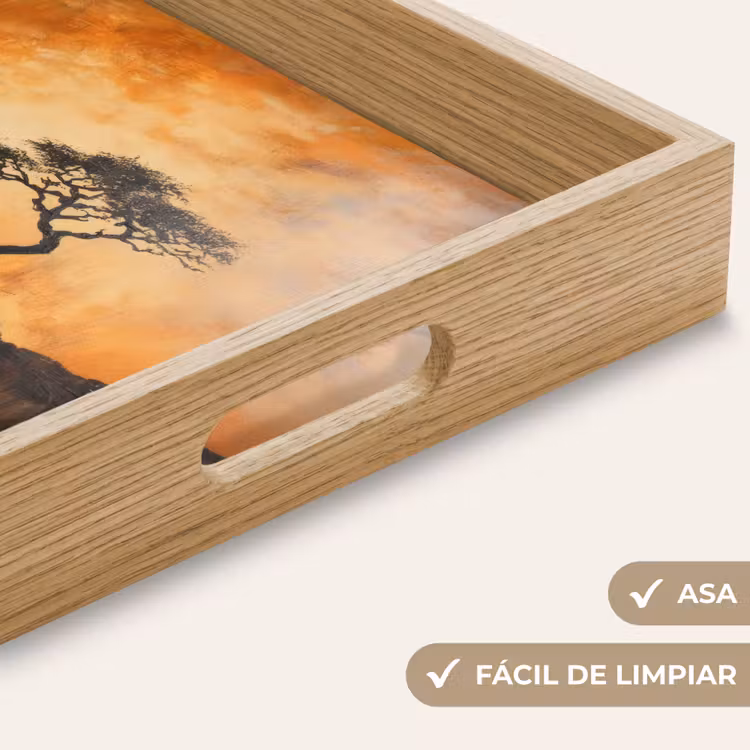 Bandeja - Árbol - Paisaje - Naranja — 8