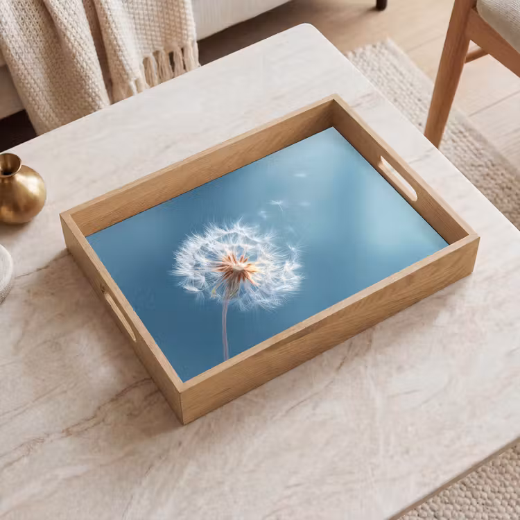 Bandeja - Diente de león - Viento - Azul — 2
