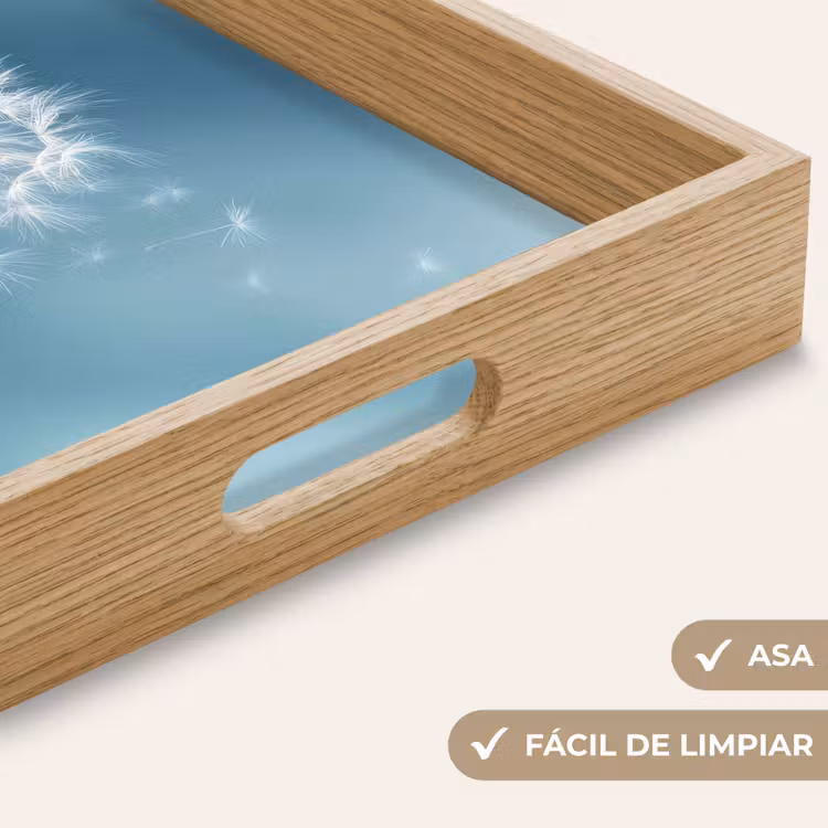 Bandeja - Diente de león - Viento - Azul — 8