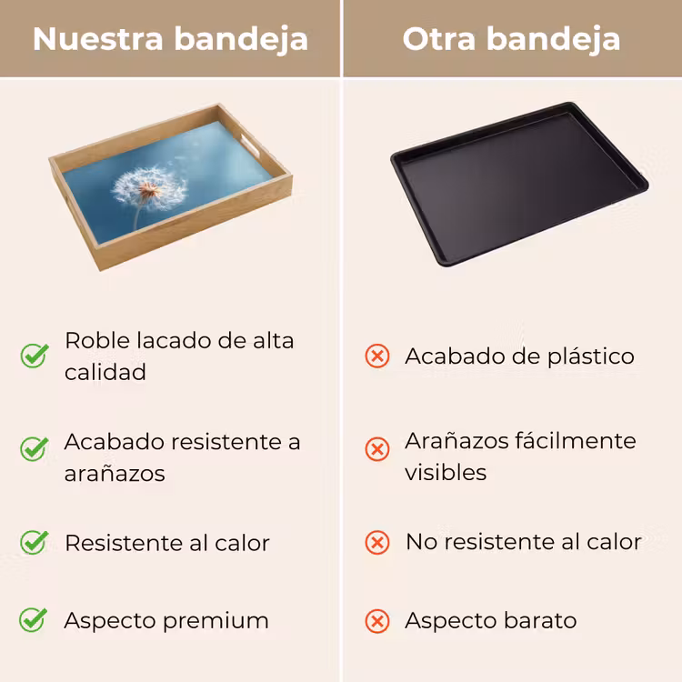 Bandeja - Diente de león - Viento - Azul — 9