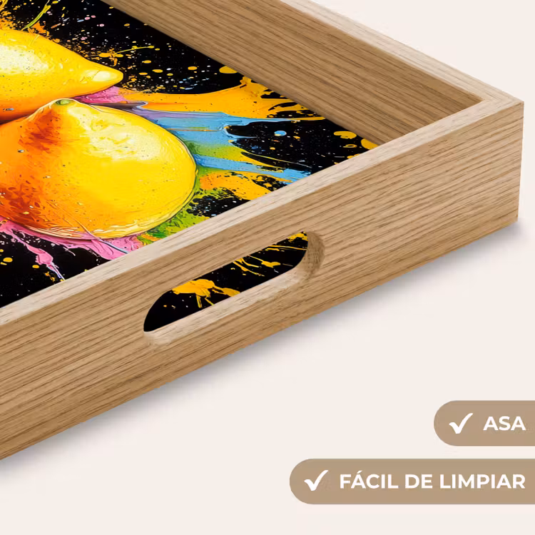 Bandeja - Limón - Graffiti - Colorido - Pintura - Moderno — 8