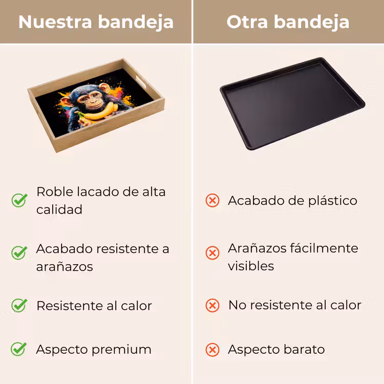 Bandeja - Mono - Graffiti - Colorido - Plátanos - Moderno — 9