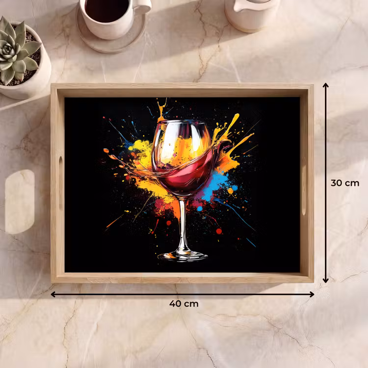 Bandeja - Vino - Copa - Graffiti - Bebida - Tinto - Pintura — 7