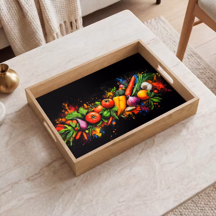 Bandeja - Verduras - Alimentos - Hierbas - Graffiti - Cocina — 2