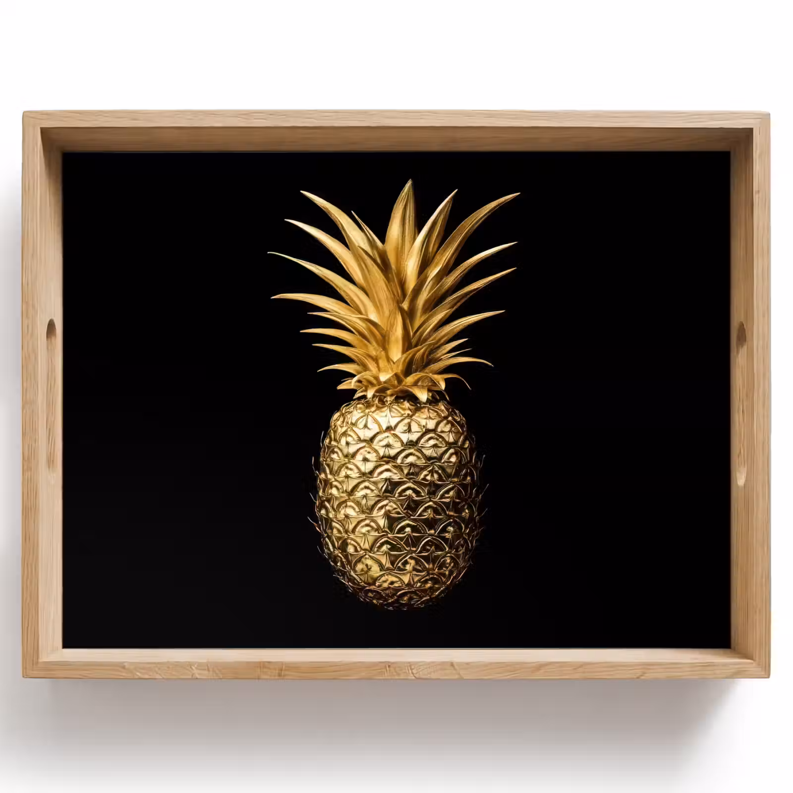 Bandeja - Piña - Negro - Oro - Lujo — 1