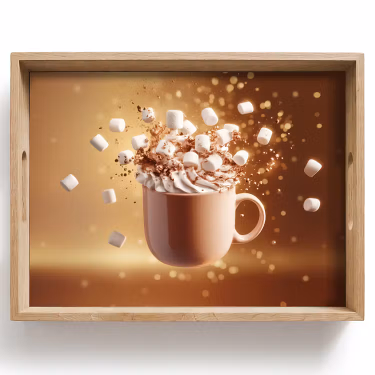 Bandeja - Chocolate - Bebida - Caliente - Marrón — 1