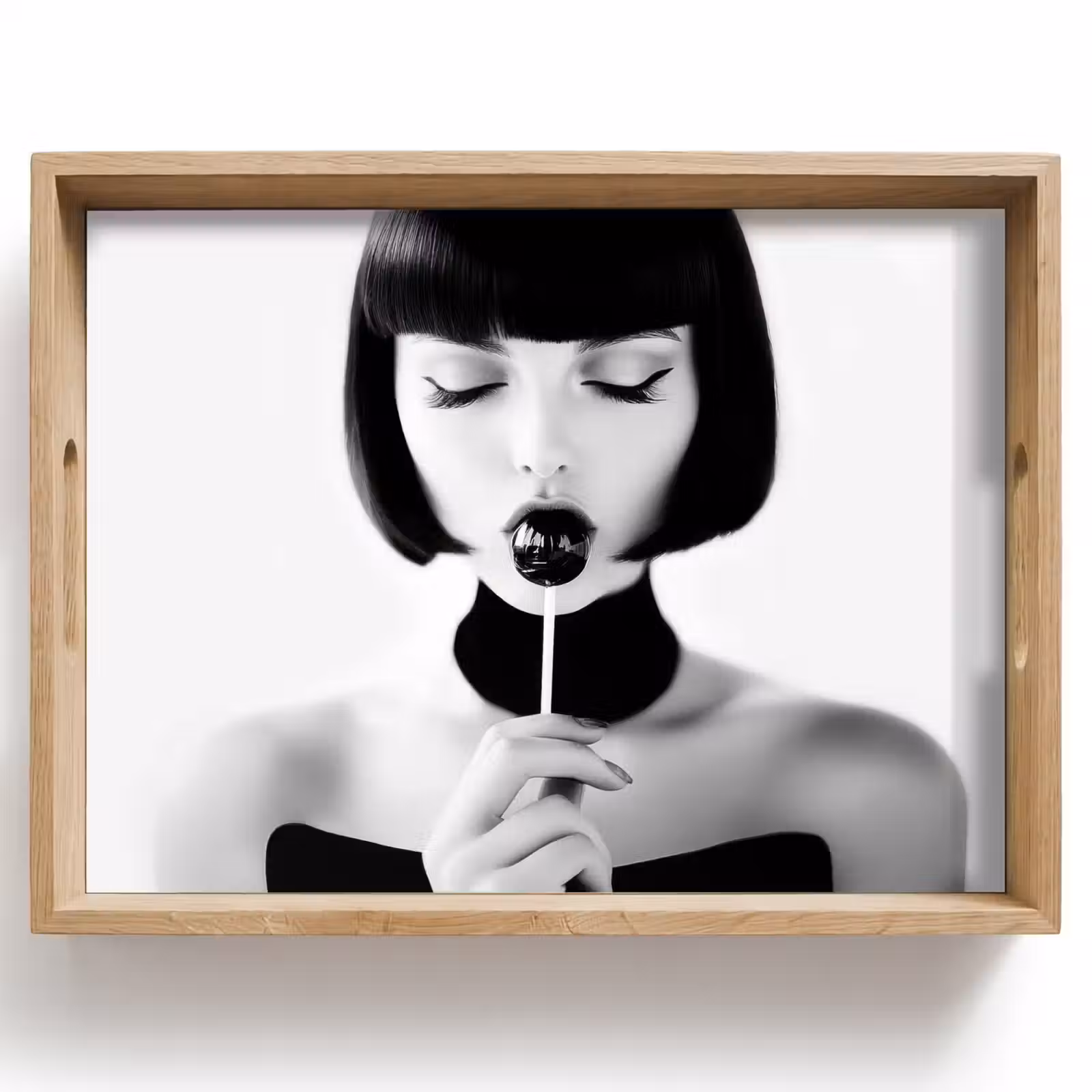 Bandeja - Mujer - Lolly - Negro - Blanco — 1