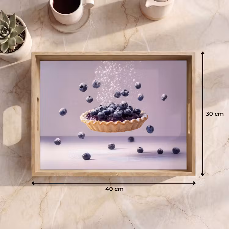 Bandeja - Alimentación - Pastel - Bayas - Azul — 7