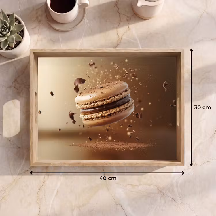 Bandeja - Chocolate - Macarrones - Alimentos - Dulces — 7