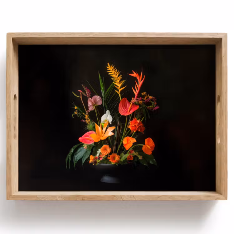 Bandeja - Cuenco - Ramo - Flores — 1