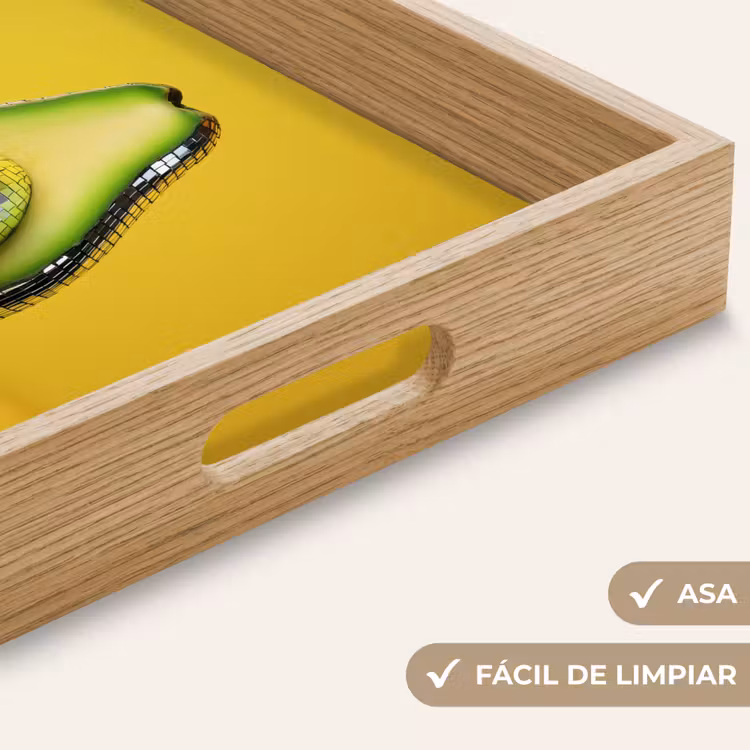 Bandeja - Aguacate - Discoball - Amarillo - Purpurina — 8