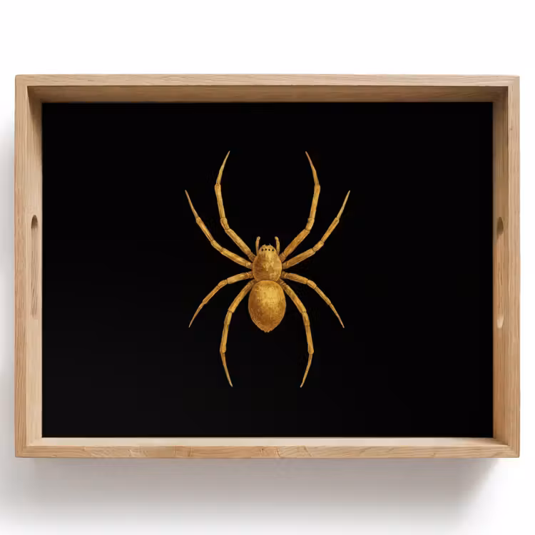 Bandeja - Araña - Oro - Minimalista - Patas — 1