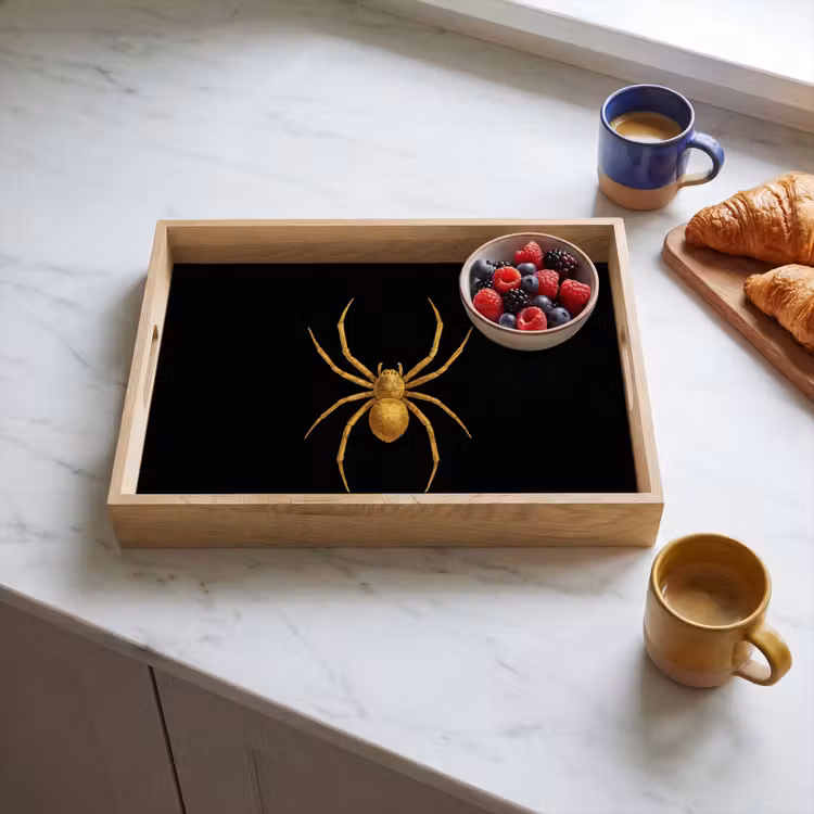 Bandeja - Araña - Oro - Minimalista - Patas — 3