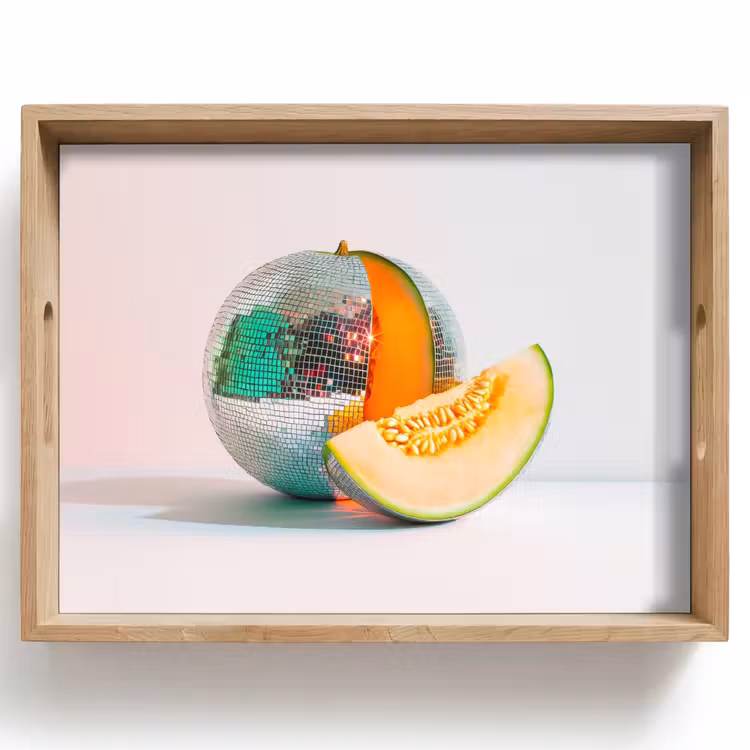 Bandeja - Disco - Discoball - Melón - Pastel — 1
