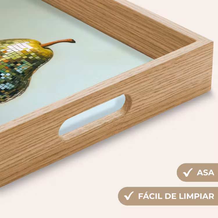 Bandeja - Fruta - Disco - Arte - Purpurina — 8