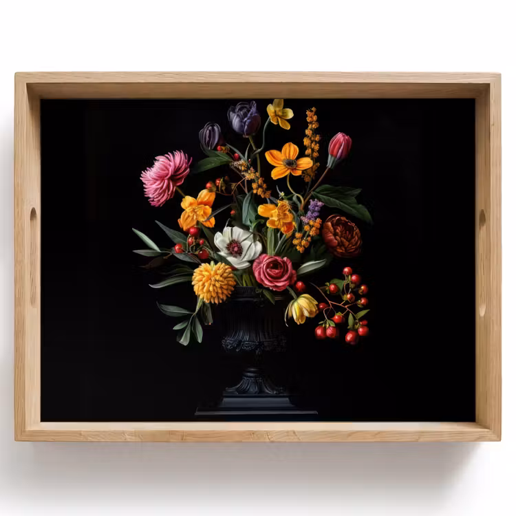 Bandeja - Ornamental - Ramo - Hojas — 1
