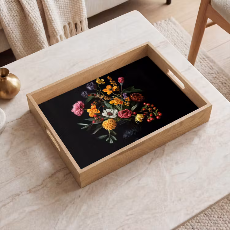 Bandeja - Ornamental - Ramo - Hojas — 2