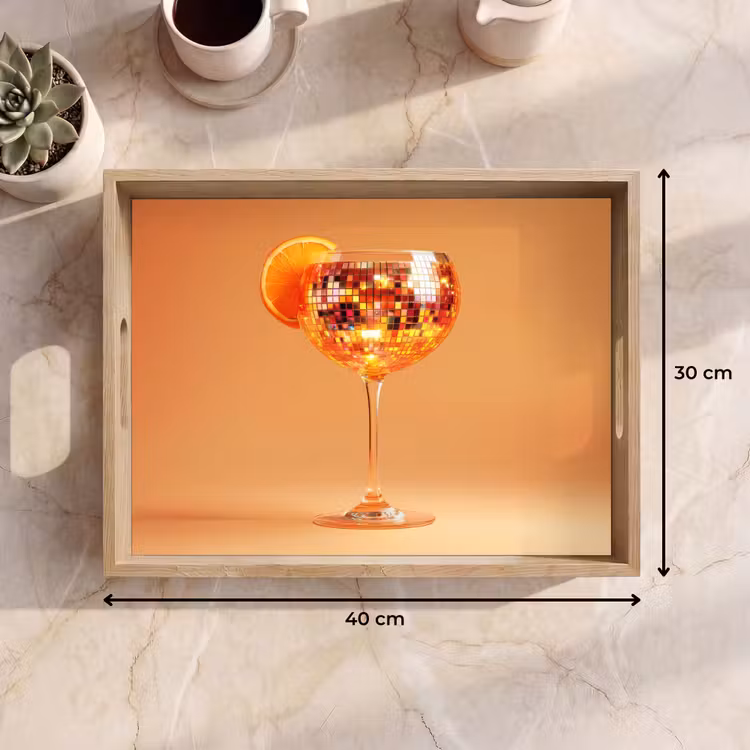 Bandeja - Bebida - Naranja - Purpurina - Disco — 7