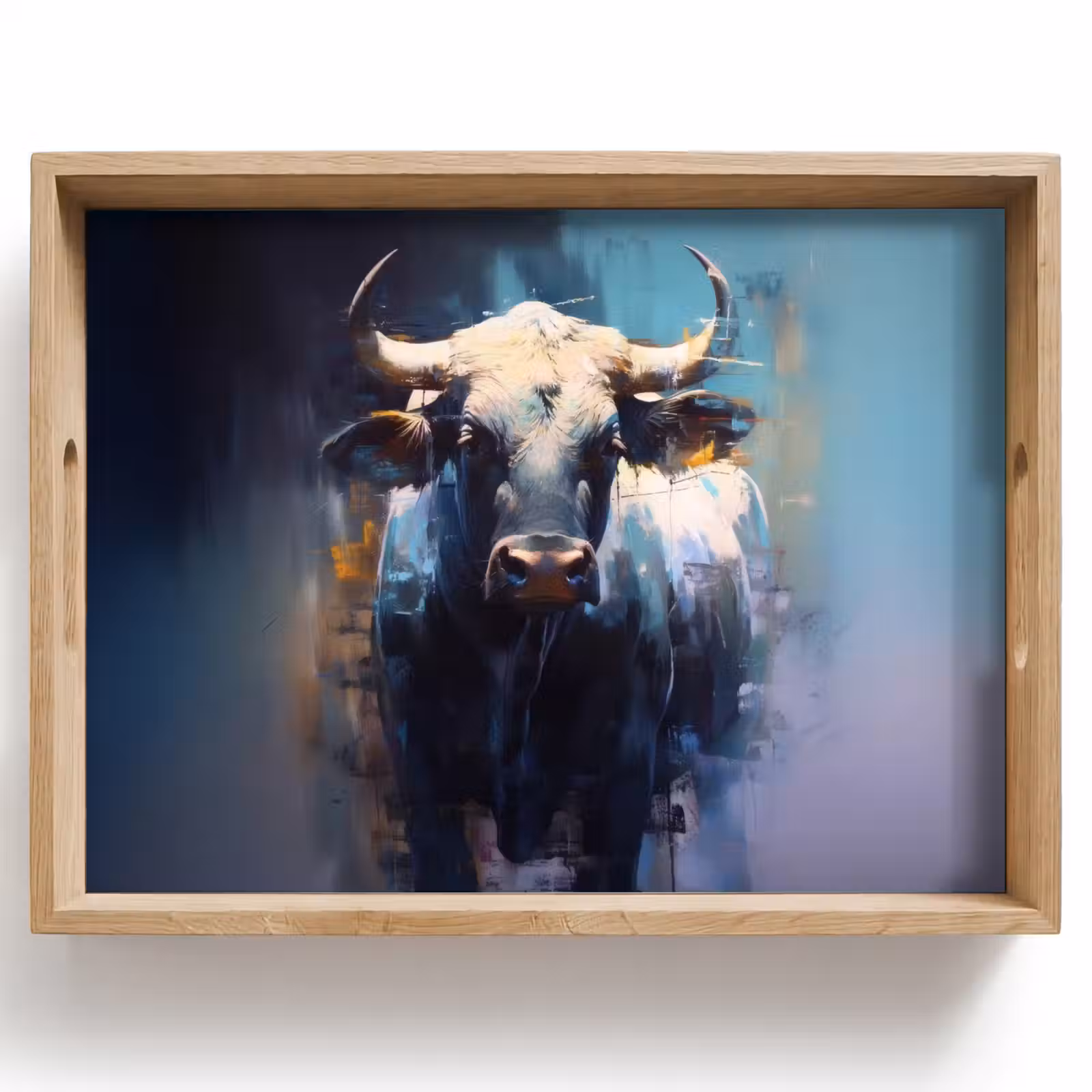Bandeja - Taurus - Negro - Abstracto - Cuernos — 1