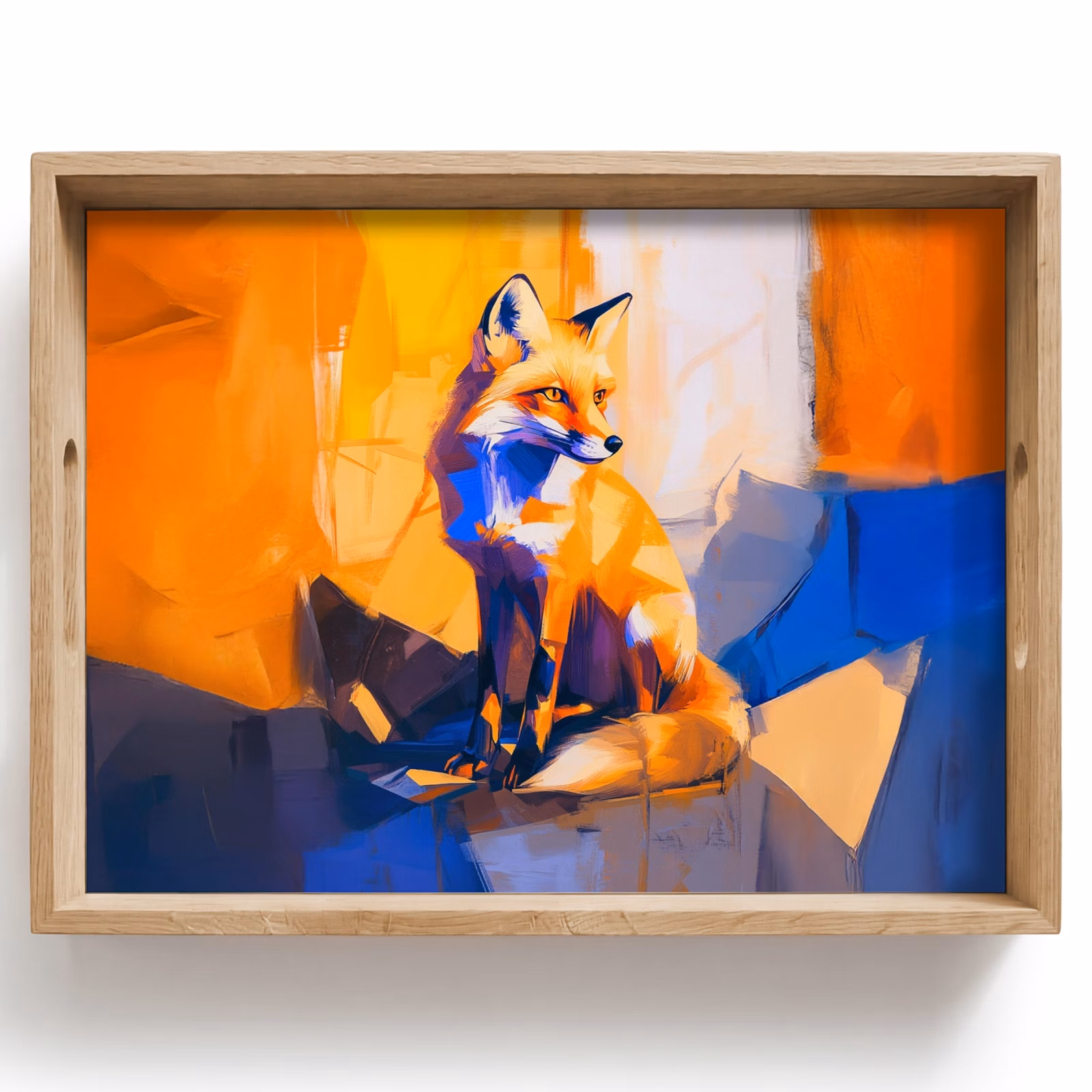 Bandeja - Zorro - Naranja - Formas - Abstracto — 1