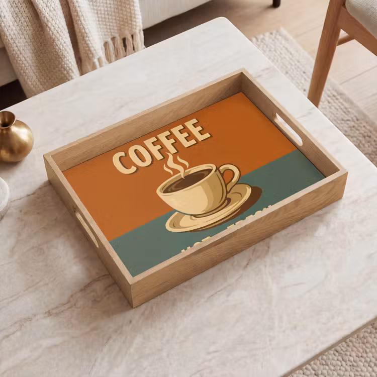 Bandeja - Café - Taza - Vintage - Cita — 2
