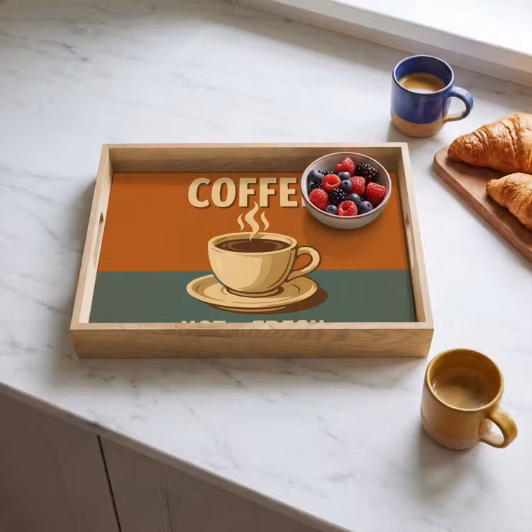 Bandeja - Café - Taza - Vintage - Cita — 3