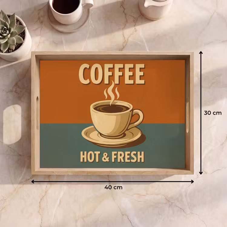 Bandeja - Café - Taza - Vintage - Cita — 7
