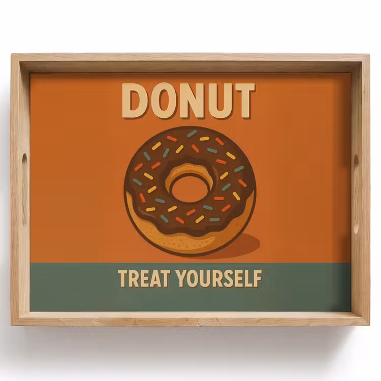 Bandeja - Donut - Moteado - Colorido - Cita — 1