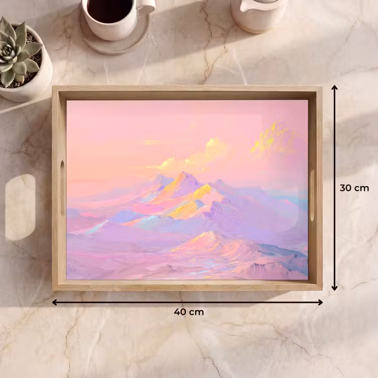 Bandeja - Picos de montaña - Nubes - Ensoñación — 7