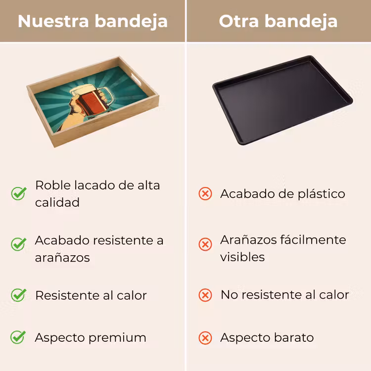 Bandeja - Vaso de cerveza - Espuma - Retro - Verde — 9