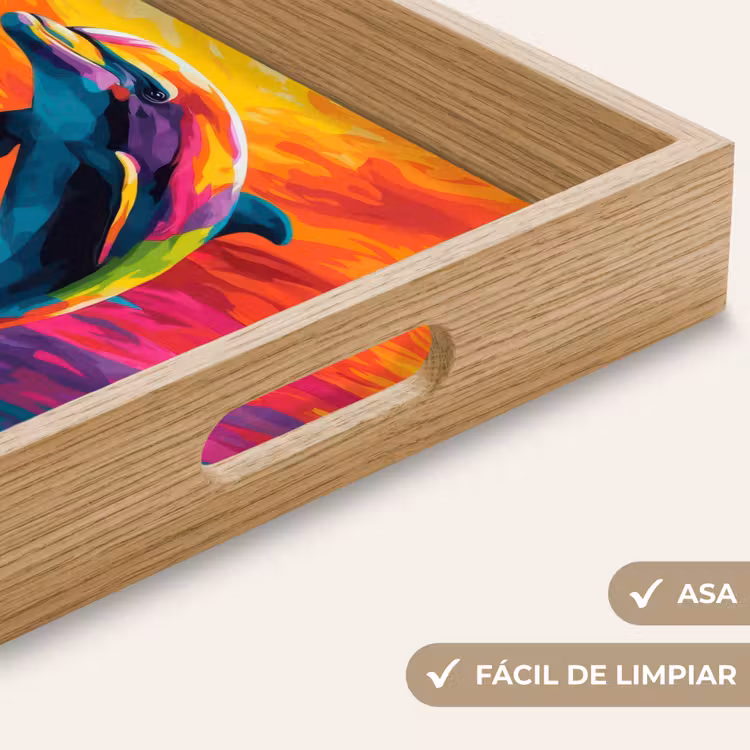 Bandeja - Delfín - Colorido - Océano - Coral — 8