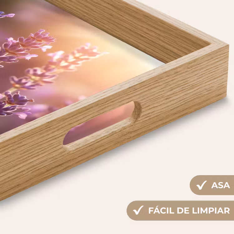 Bandeja - Flores de lavanda - Violeta - Luz solar — 8