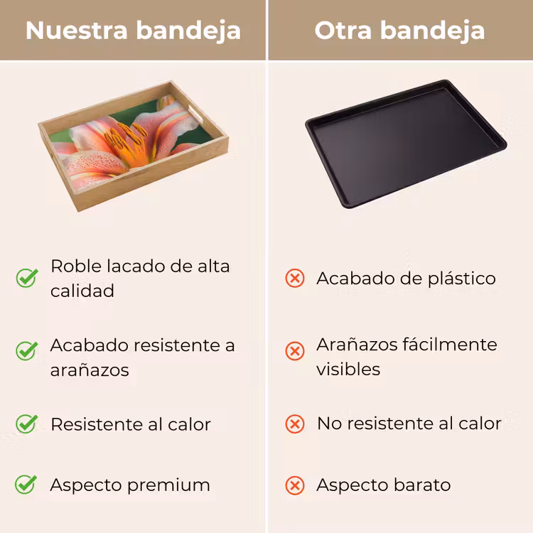 Bandeja - Lirio - Primer plano - Rosa claro — 9