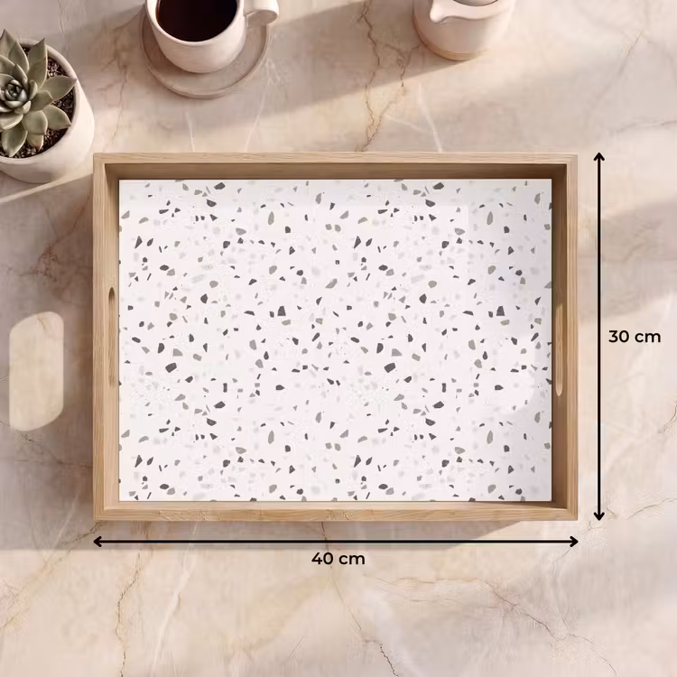Bandeja - Terrazo - Motivo - Crema — 7