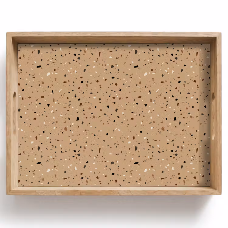 Bandeja - Terrazo - Motivo - Beige — 1