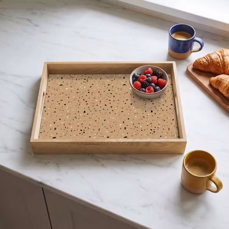 Bandeja - Terrazo - Motivo - Beige — 3