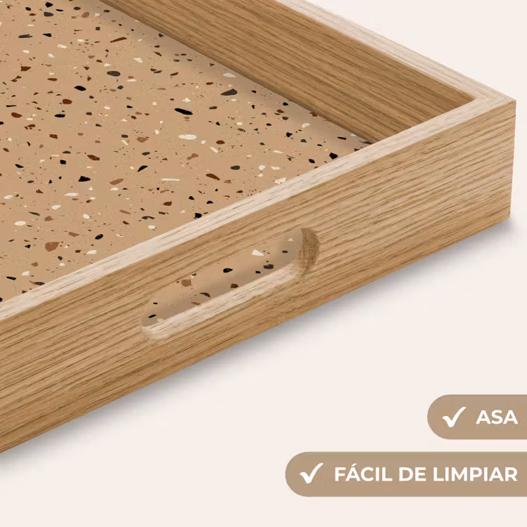 Bandeja - Terrazo - Motivo - Beige — 8