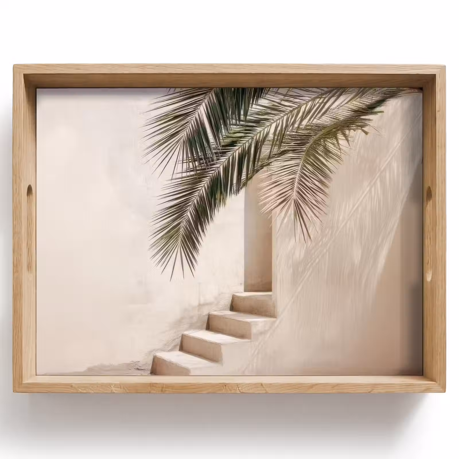 Bandeja - Palmera - Sombra - Escalera - Beige — 1