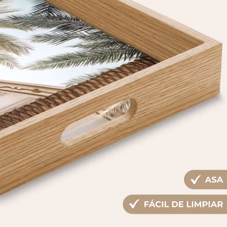Bandeja - Edificio - Palmeras - Beige - Sol — 8