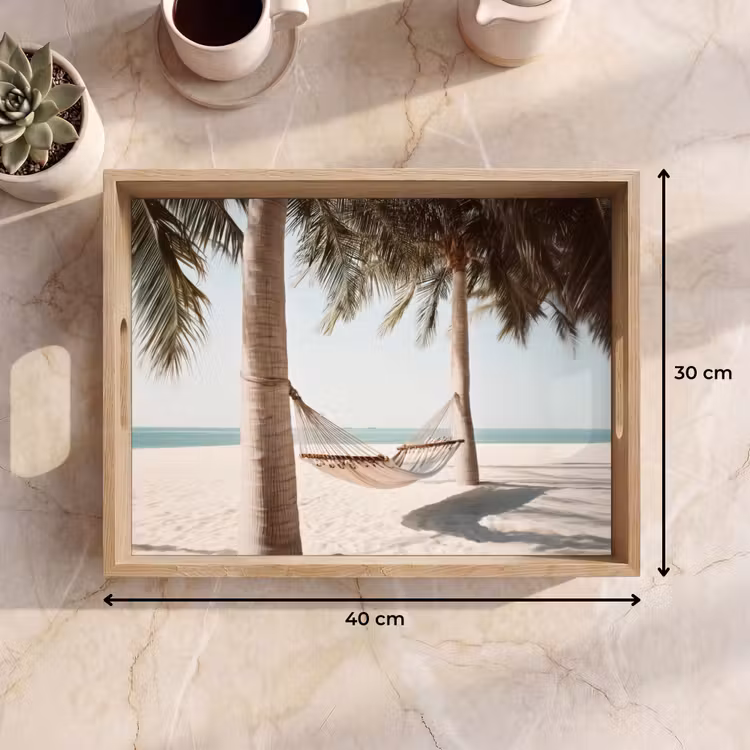 Bandeja - Hamaca - Palmeras - Playa - Mar — 7