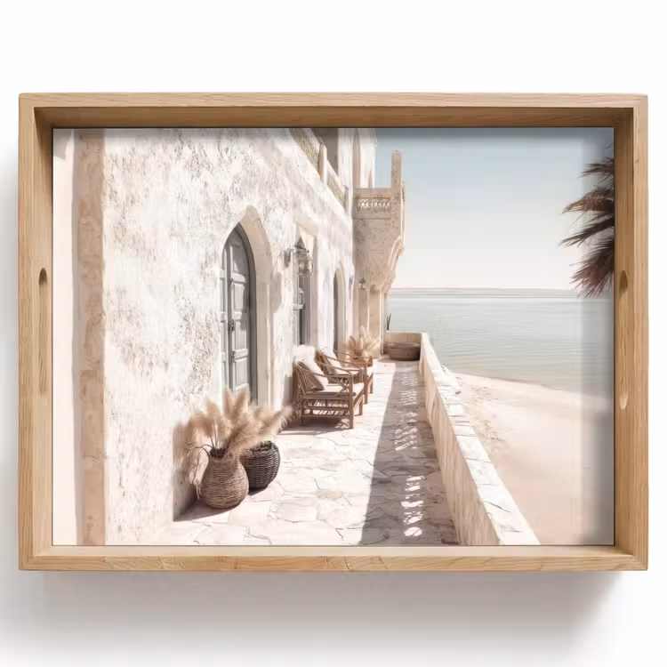 Bandeja - Terraza - Sillas - Playa - Beige — 1