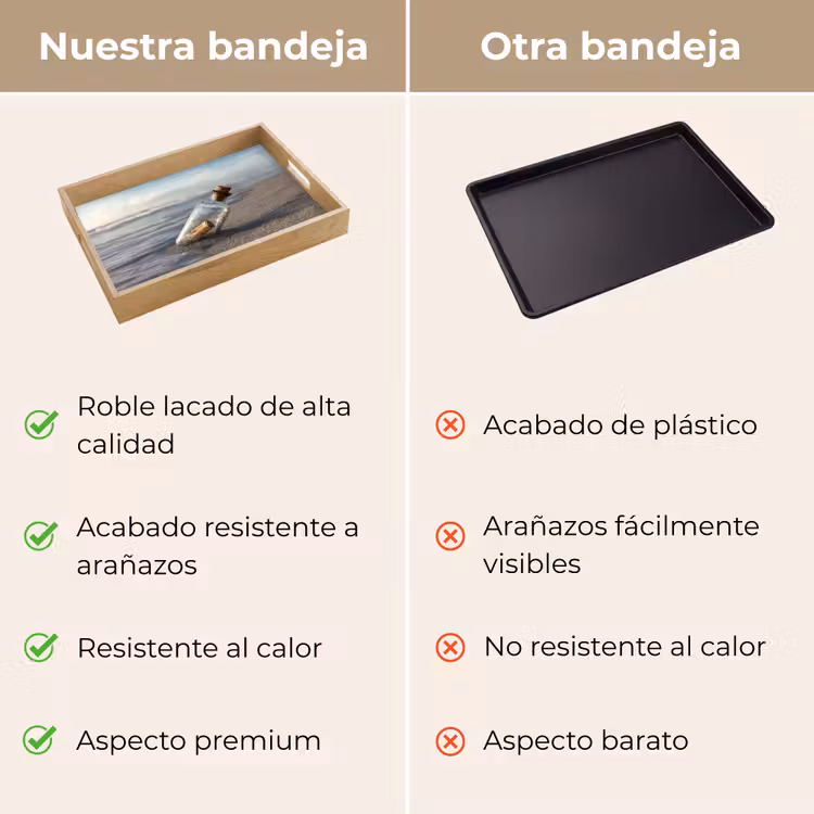 Bandeja - Botella de vidrio - Poste - Mar - Arena — 9