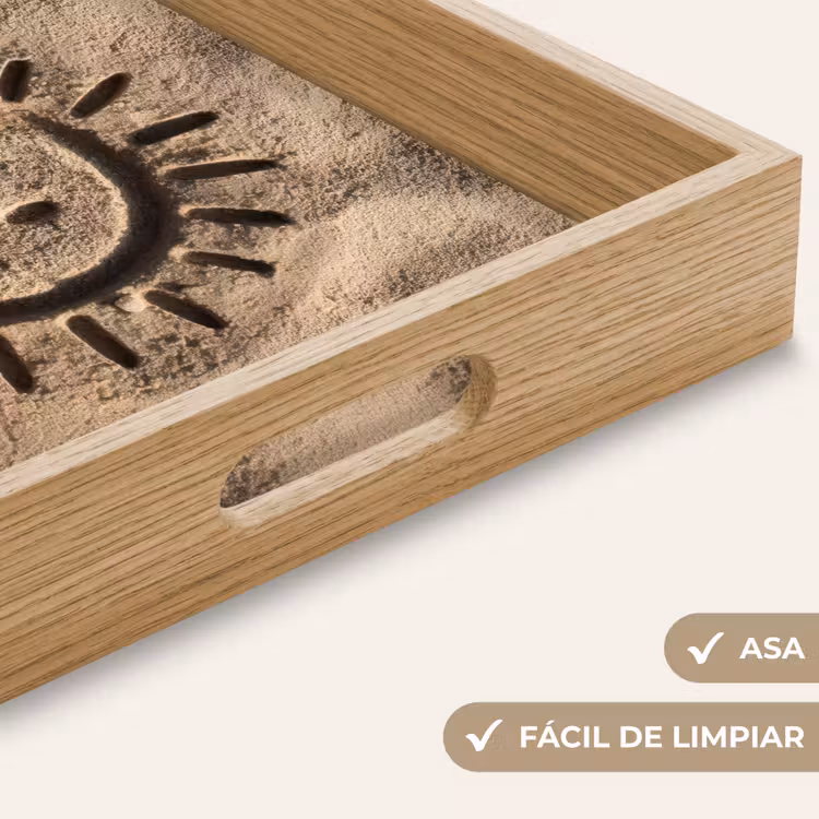 Bandeja - Cara - Sol - Arena - Firmado — 8