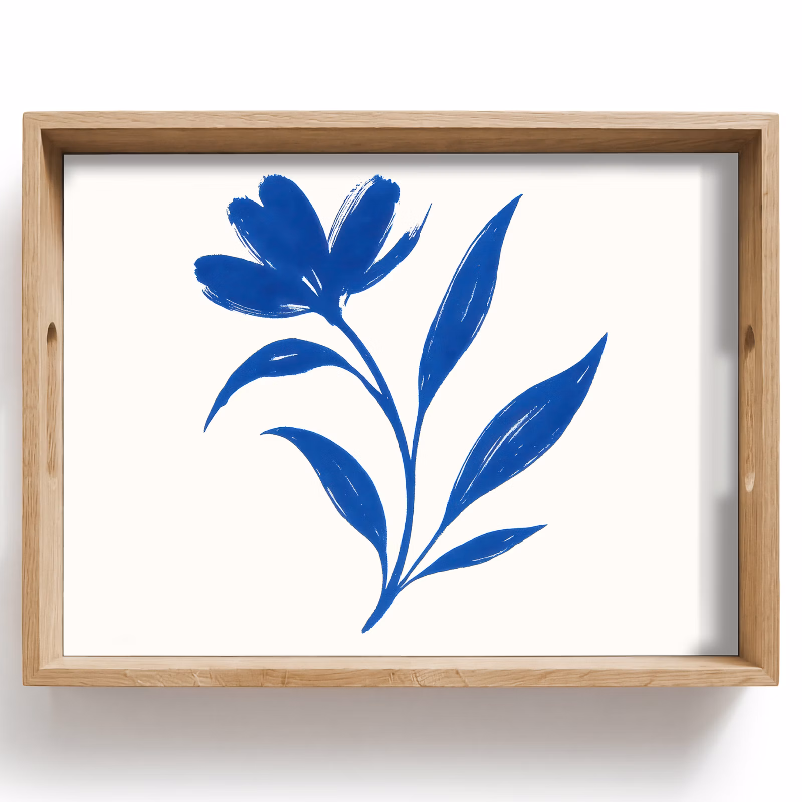 Bandeja - Flor - Pétalos - Minimalista - Azul — 1