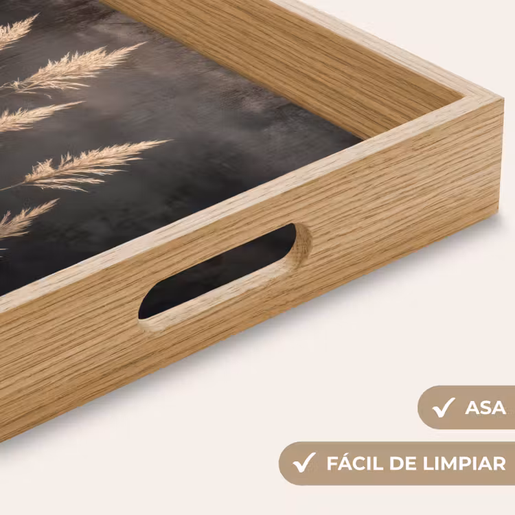 Bandeja - Césped ornamental - Plumas - Iluminación - Negro — 8