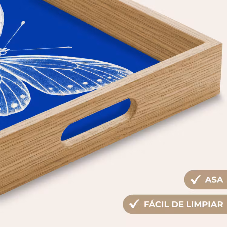 Bandeja - Mariposa - Blanco - Lunar — 8