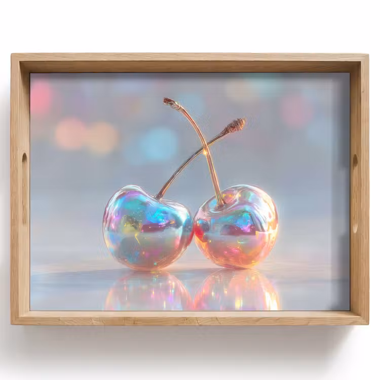 Bandeja - Cereza - Brillante - Color arco iris — 1