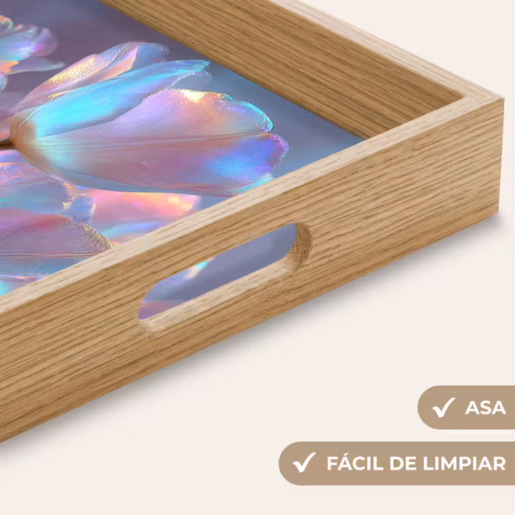 Bandeja - Tulipanes - Copas - Pétalos - Tonos pastel — 8
