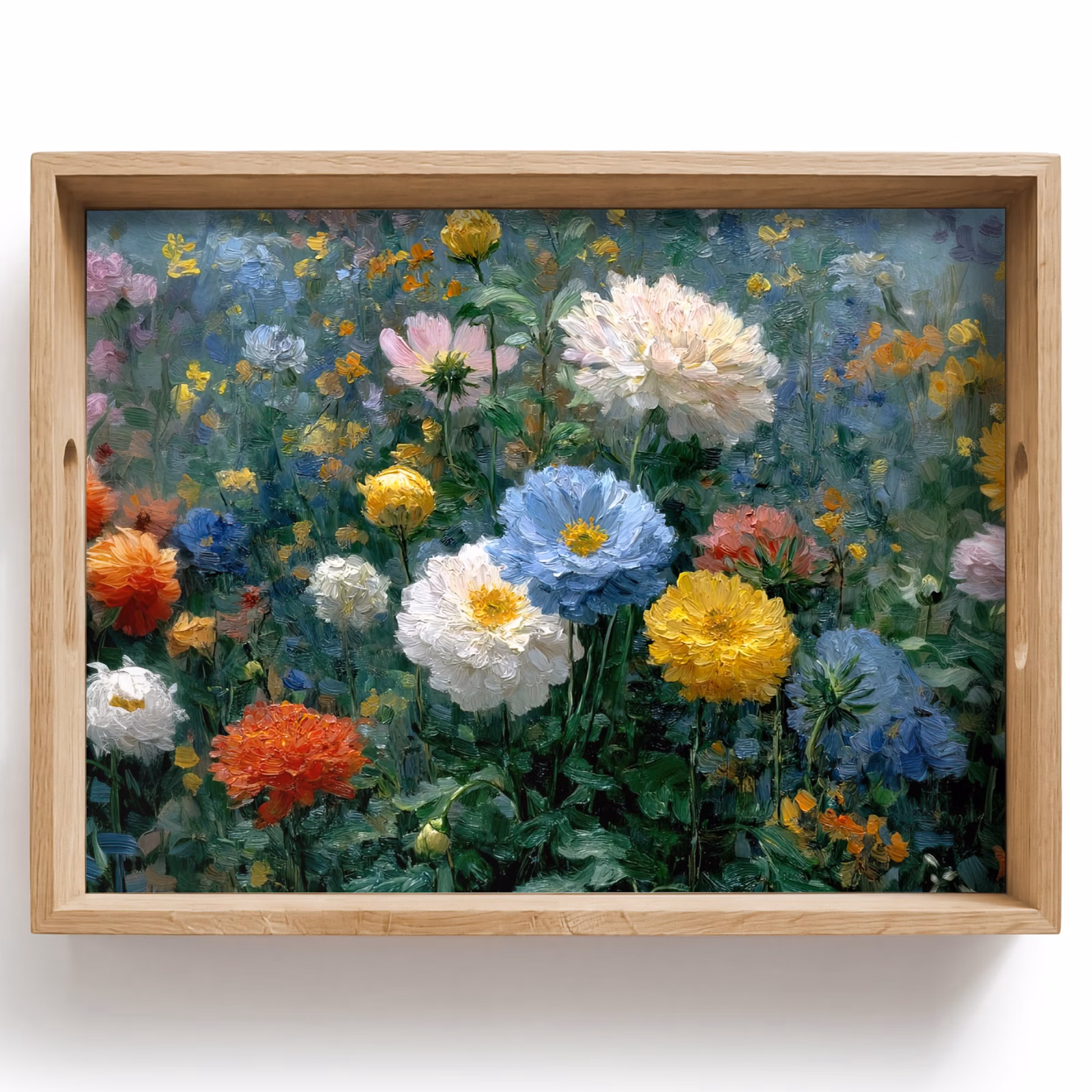 Bandeja - Primer plano - Campo - Flores - Colorido — 1