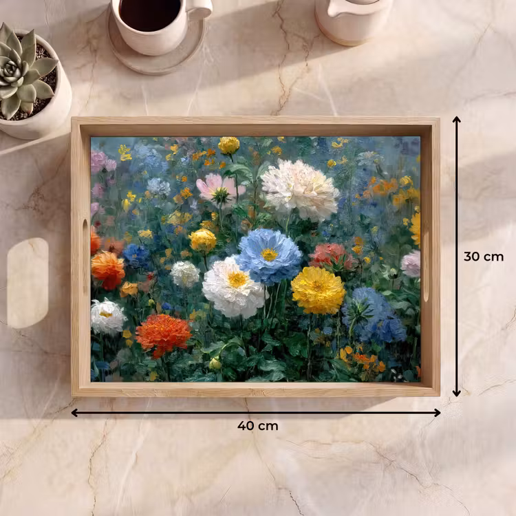 Bandeja - Primer plano - Campo - Flores - Colorido — 7